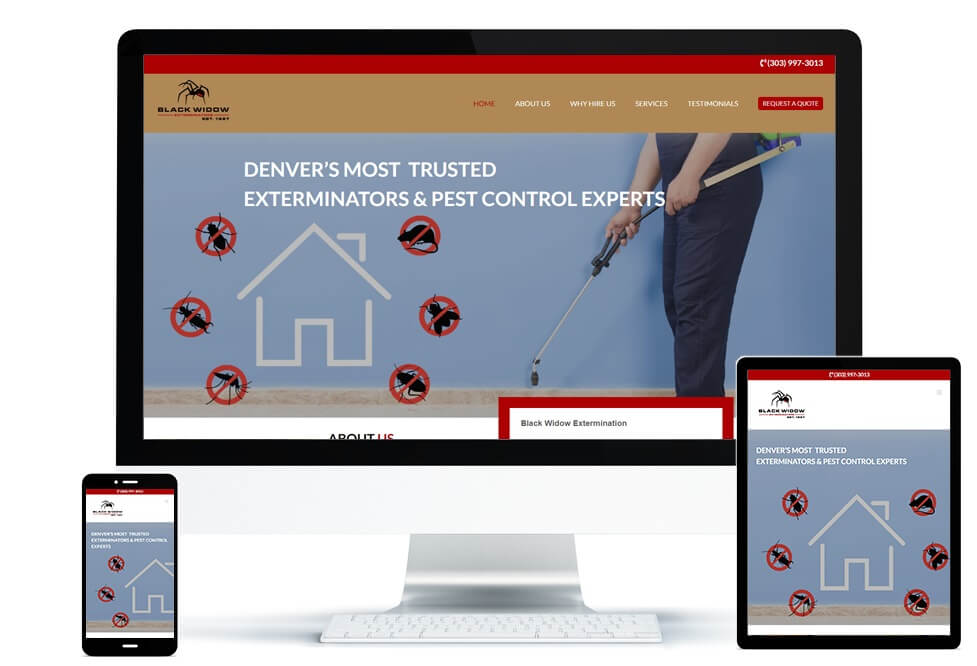 Black Widow Exterminators portfolio set
