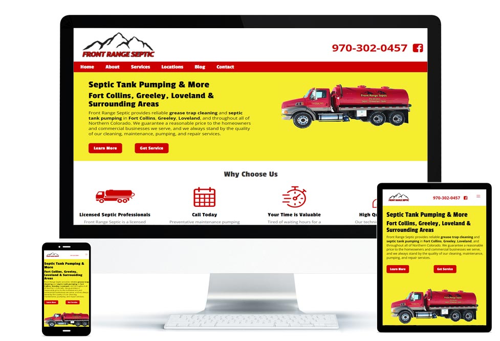 Front Range Septic portfolio set